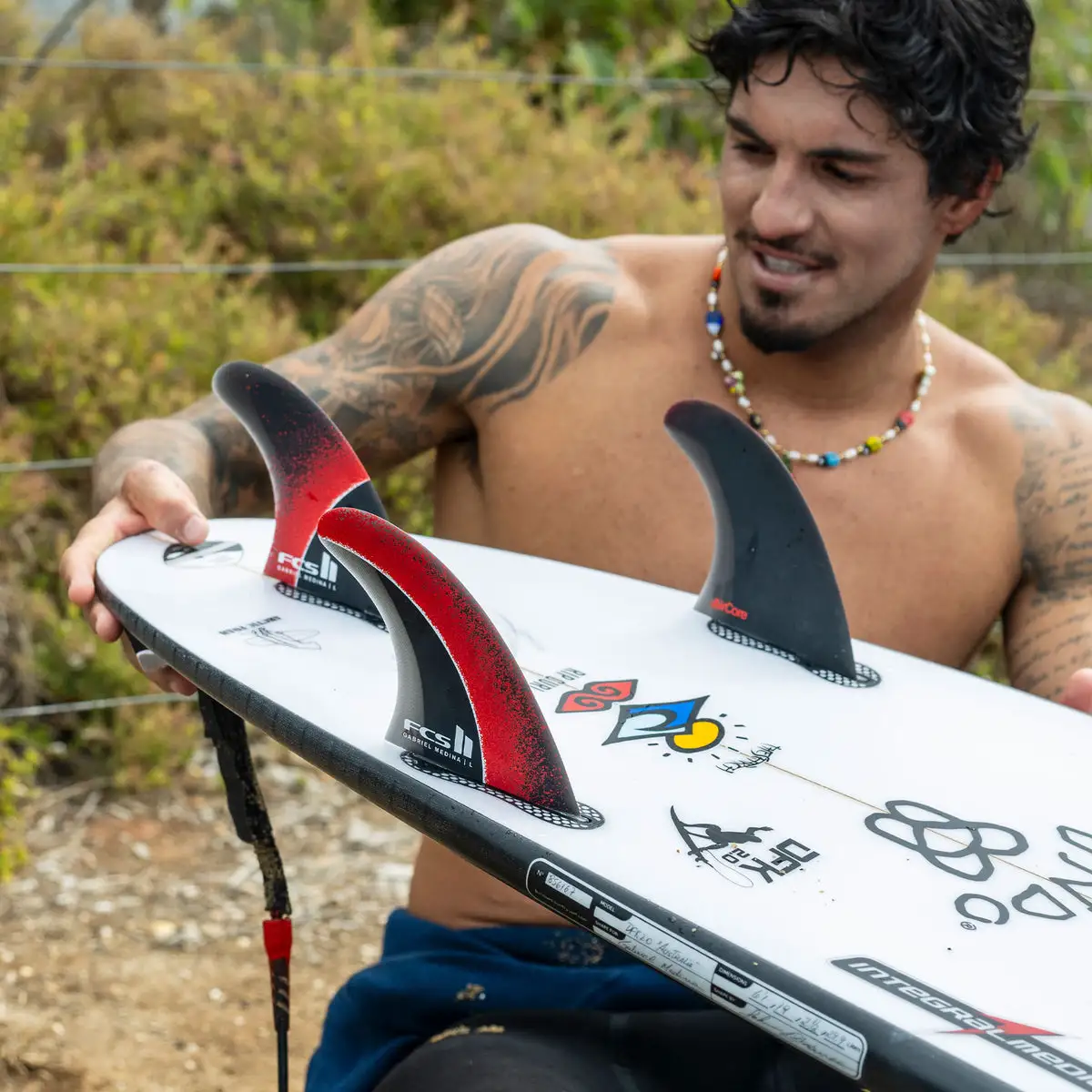 FCS Surfboard Fins FCS II Gabriel Medina Signature Tri Fin Set - Image 4
