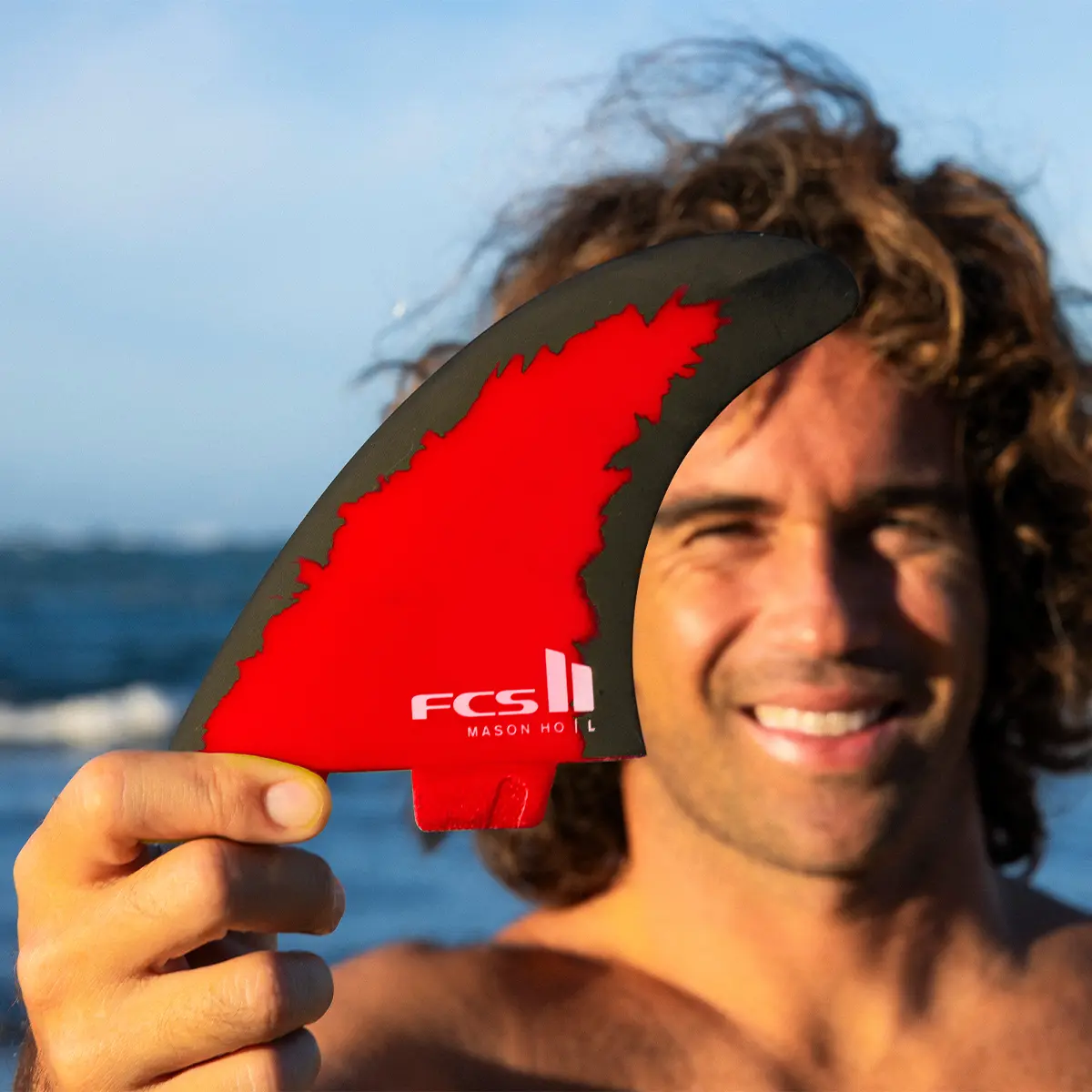 FCS Surfboard Fins FCS II Mason Ho Code Red Tri Fin Set - Image 3
