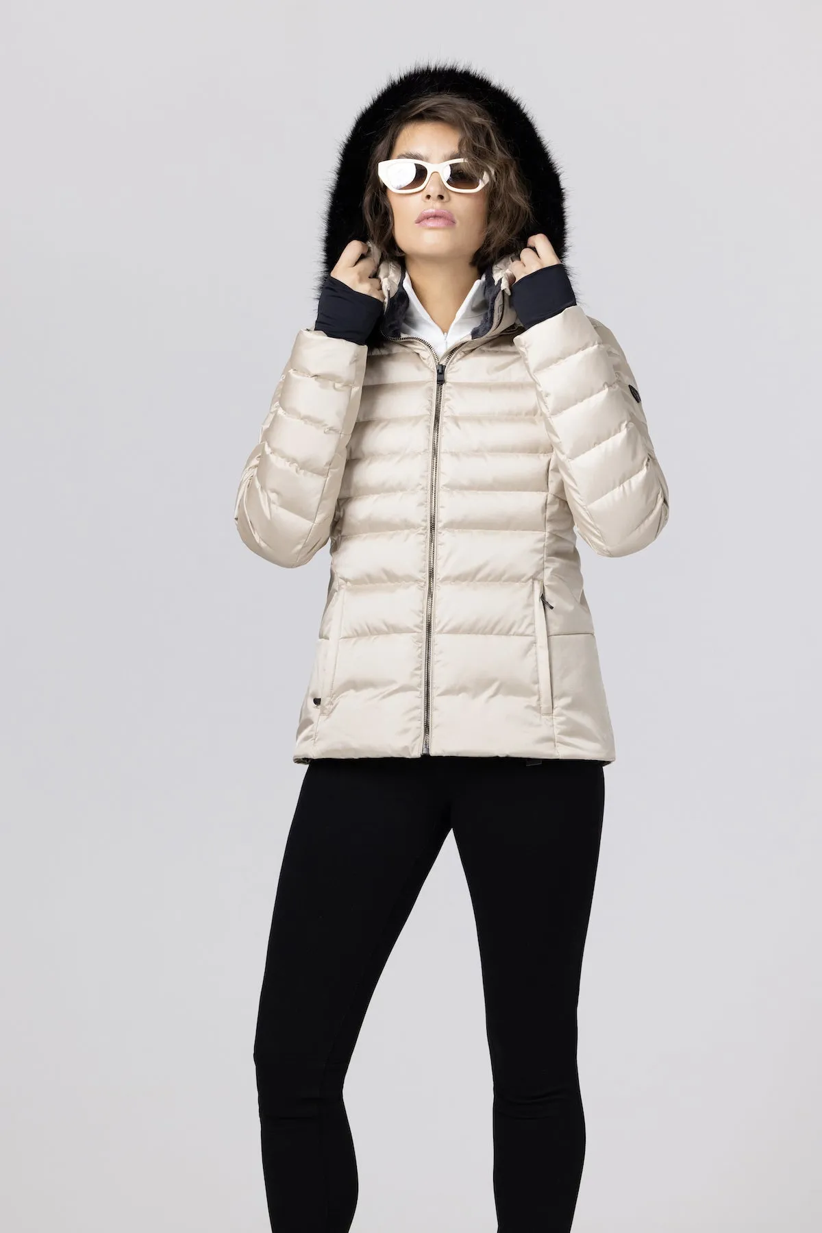 Fera Womens Snow Jacket Julia Luxe Parka w/ Faux Fur - Image 6