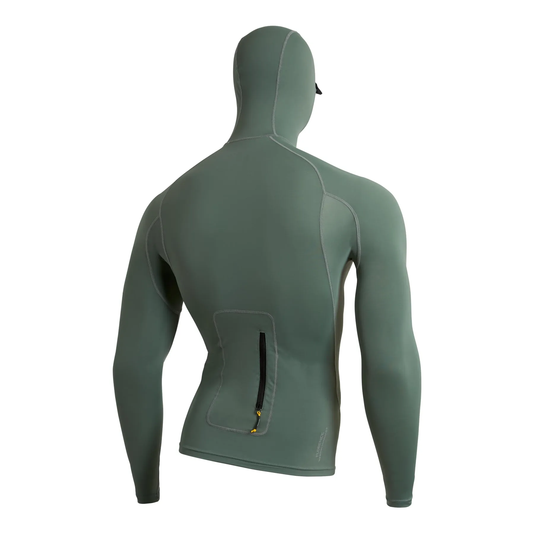 Florence Marine X Mens Rashguard Long Sleeve Utility Pocket Hooded - Image 10