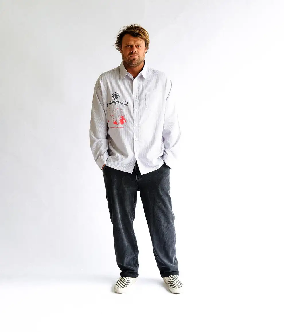 Former Mens Shirt DXD Reynolds Stripe Long Sleeve - Image 2