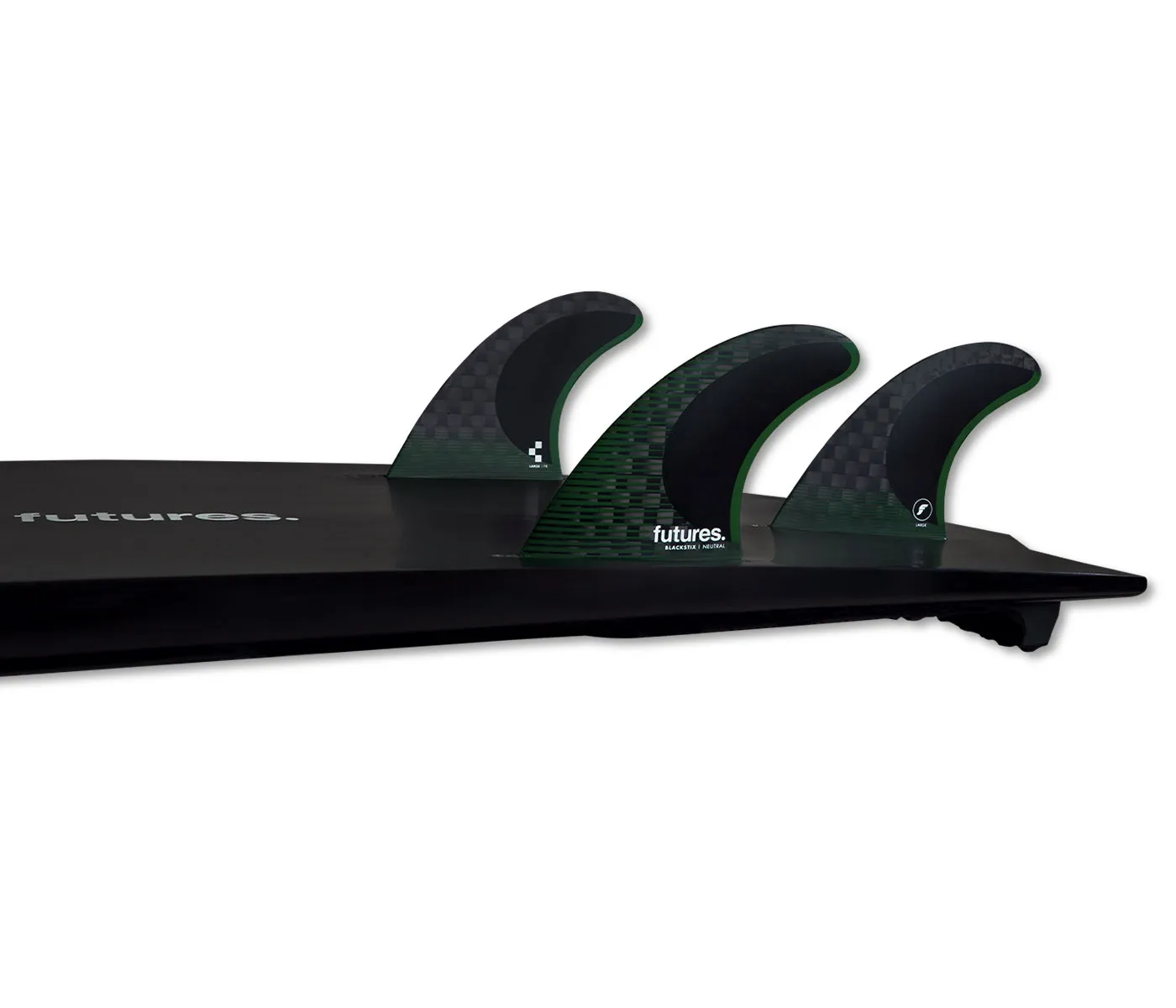 Futures Surfboard Fins F8 Blackstix Thruster Fins - Image 2
