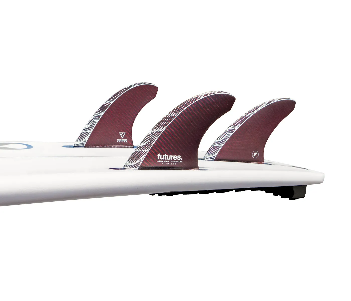 Futures Surfboard Fins John John Florence Vapor Core Scimitar Large Thruster Fins - Image 3