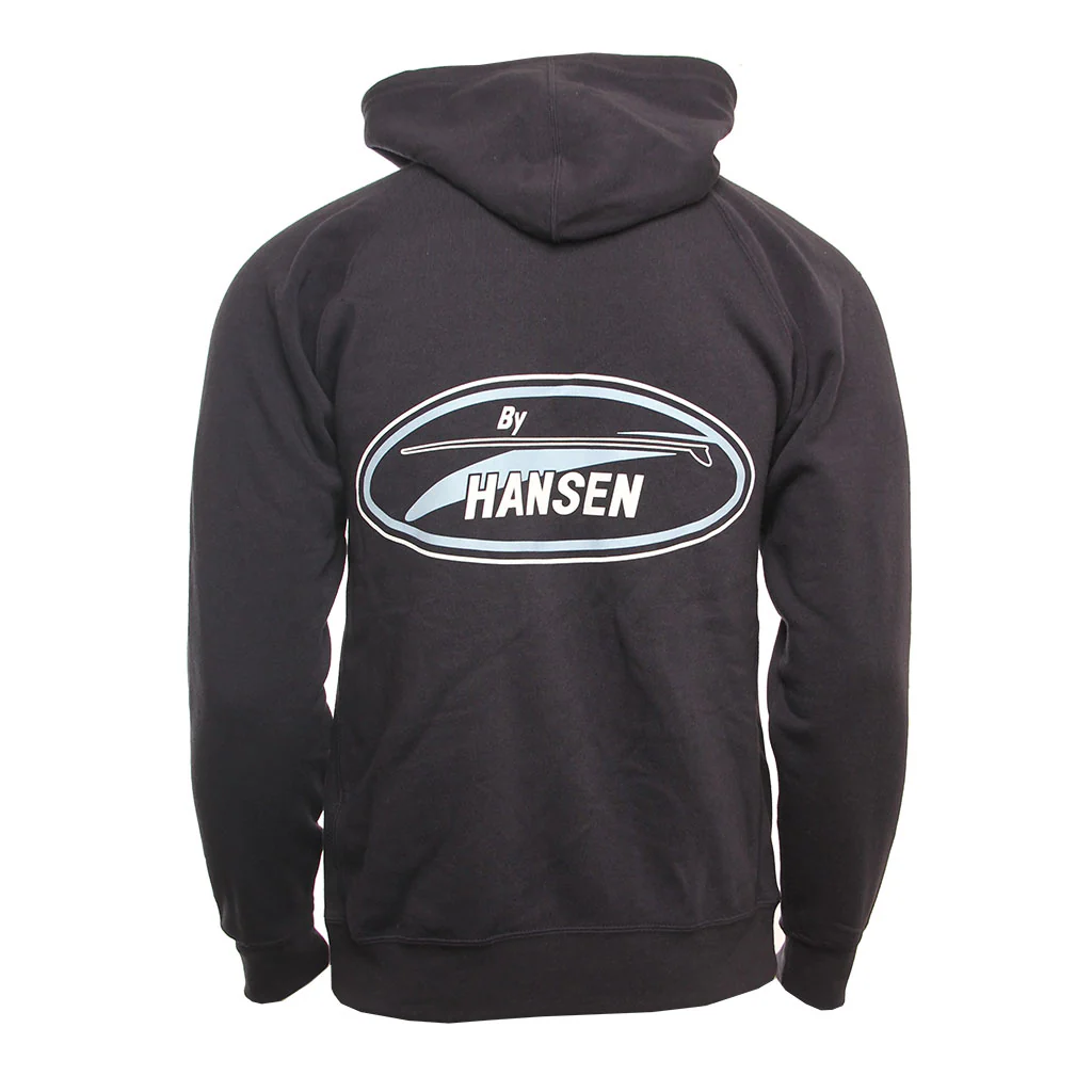 Hansen Mens Sweatshirt Original Logo Zip Hoodie - Image 2