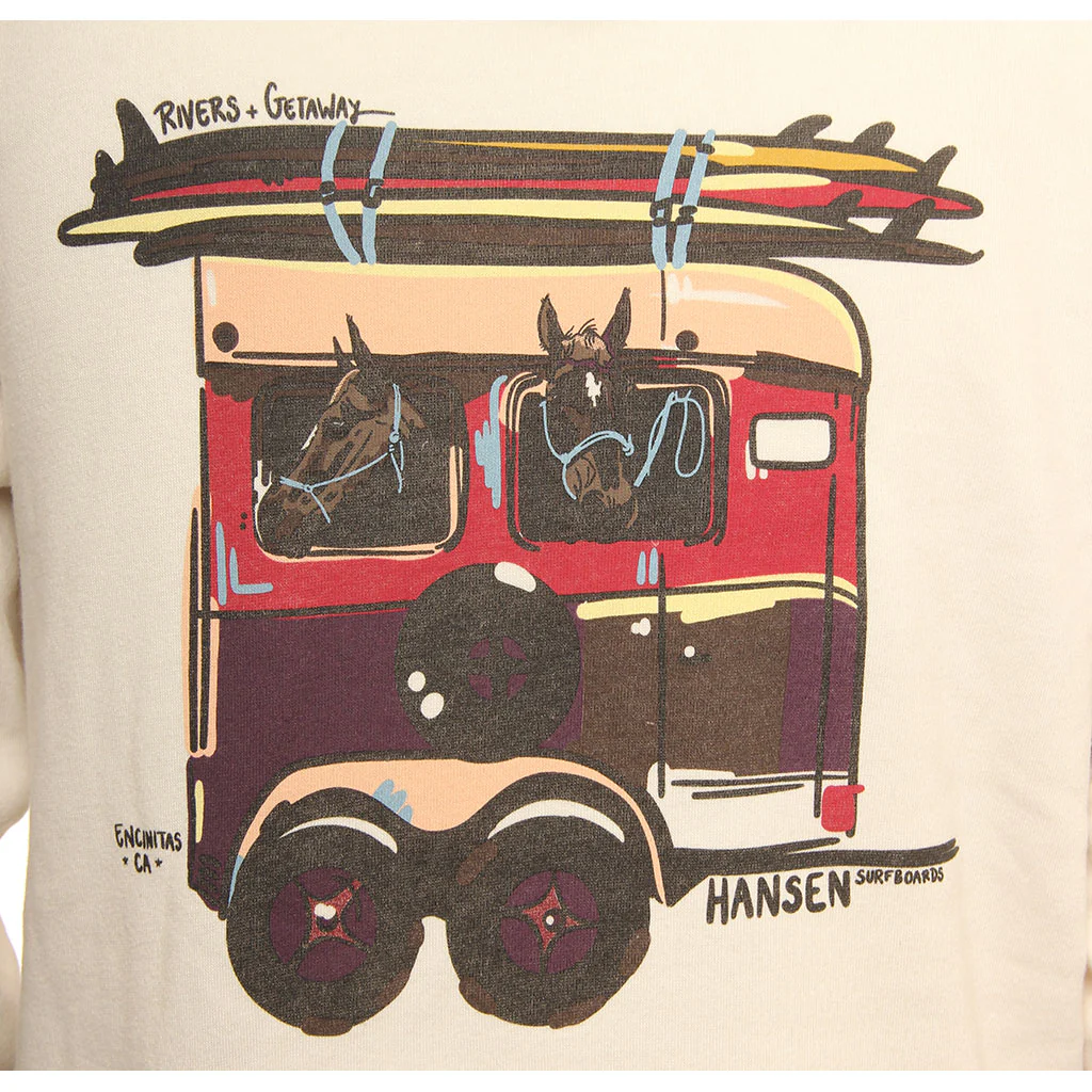 Hansen Mens Sweatshirt River Getaway Hoody - Image 3