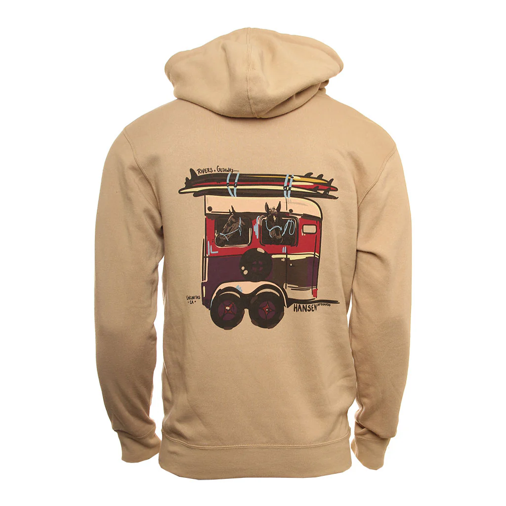 Hansen Mens Sweatshirt River Getaway Hoody - Image 4