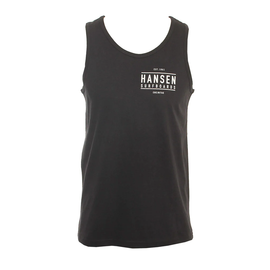Hansen Mens Tank Top Hansen Box Logo - Image 2