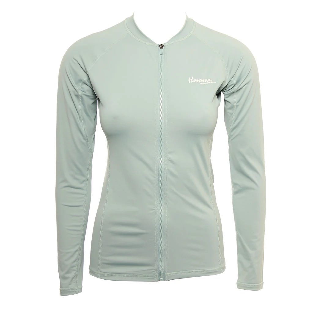 Hansen Womens Rashguard Vera Long Sleeve Front Zip - Image 5