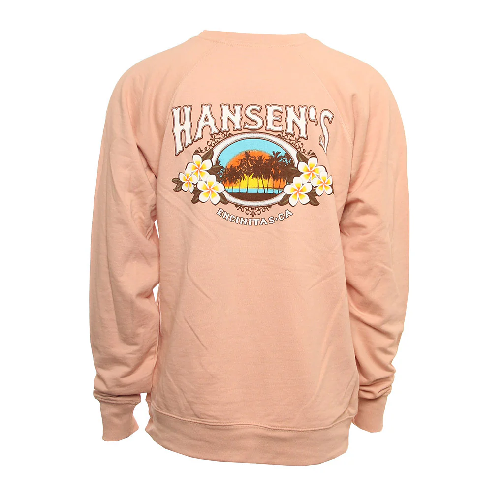 Hansen Womens Sweatshirt Paradise Palms - Image 2