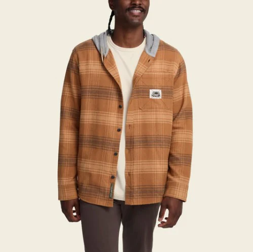 Howler Brothers Mens Jacket Salvo Hooded Blanket Flannel - Image 2