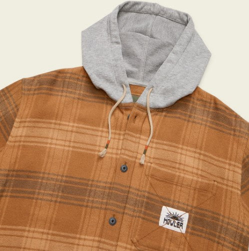 Howler Brothers Mens Jacket Salvo Hooded Blanket Flannel - Image 4