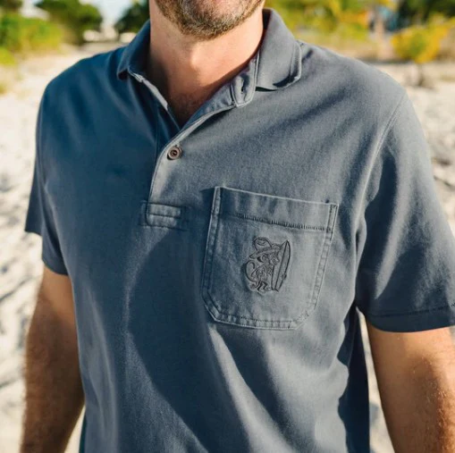 Howler Brothers Mens Knit Pilgrimage Polo - Image 7