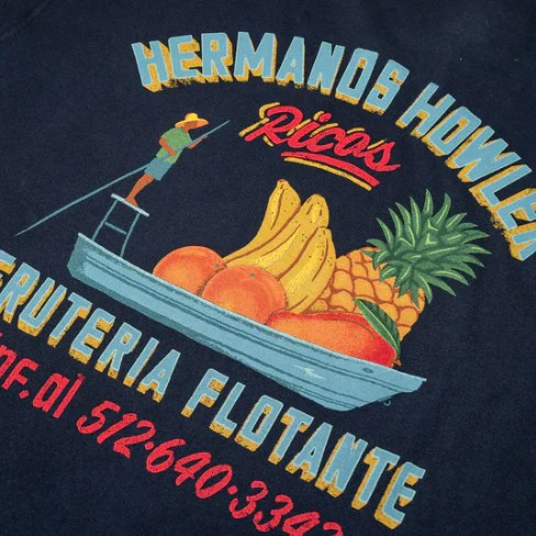 Howler Brothers Mens Shirt Fruteria Flotante Cotton Pocket - Image 5