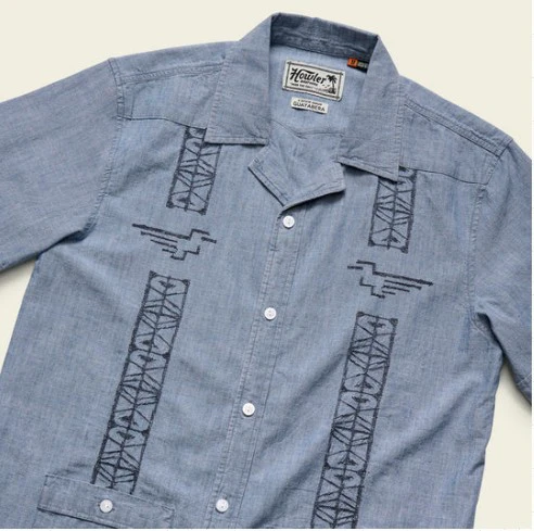 Howler Brothers Mens Woven Guayabera - Image 4
