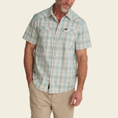Howler Brothers Mens Woven H Bar B Snapshirt - Image 13