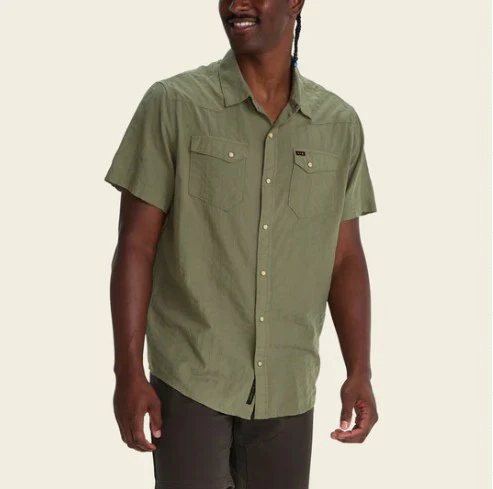 Howler Brothers Mens Woven H Bar B Snapshirt - Image 23