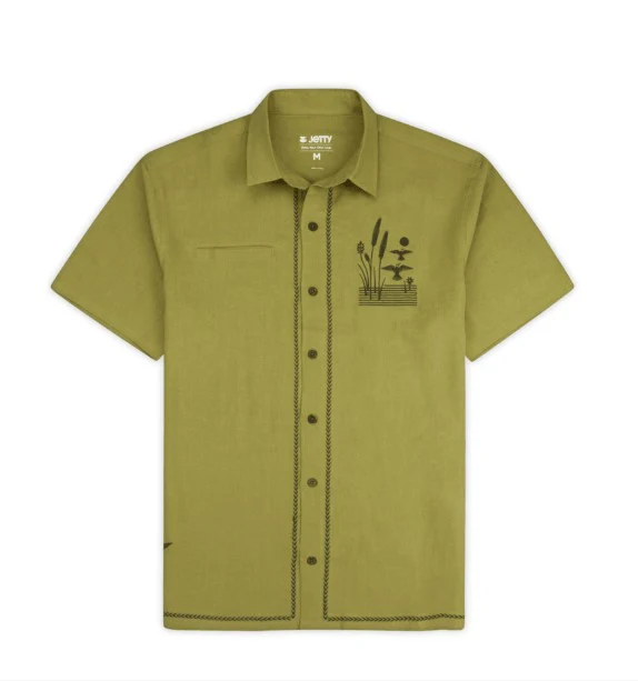 Jetty Mens Woven Marshall Embroidered Linen - Image 3