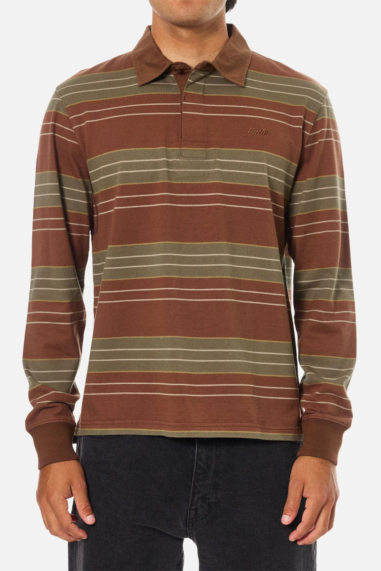 Katin Mens Shirt Greg LS Rugby Polo - Image 2