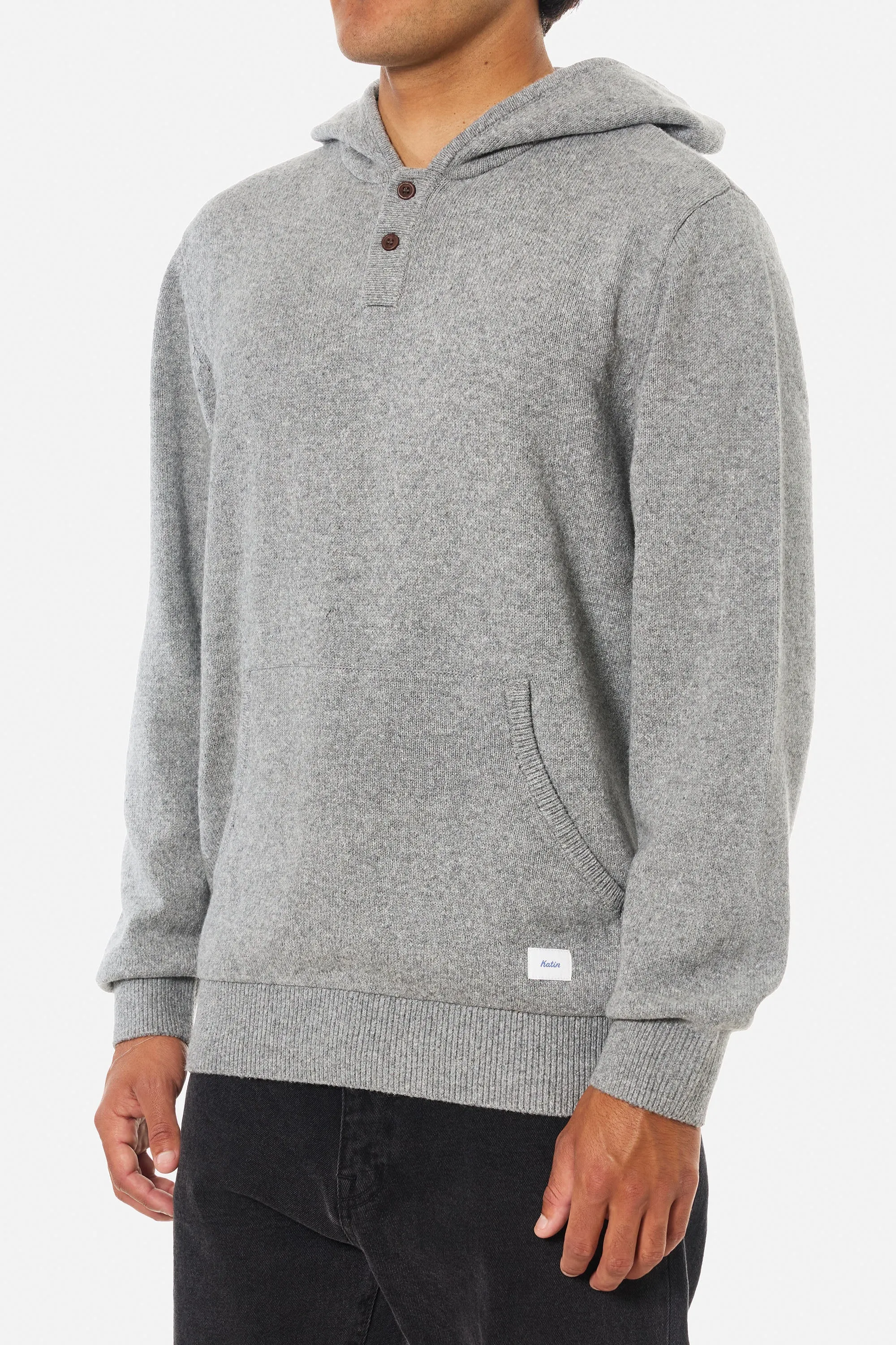 Katin Mens Sweater Hayes Hooded Henley - Image 3