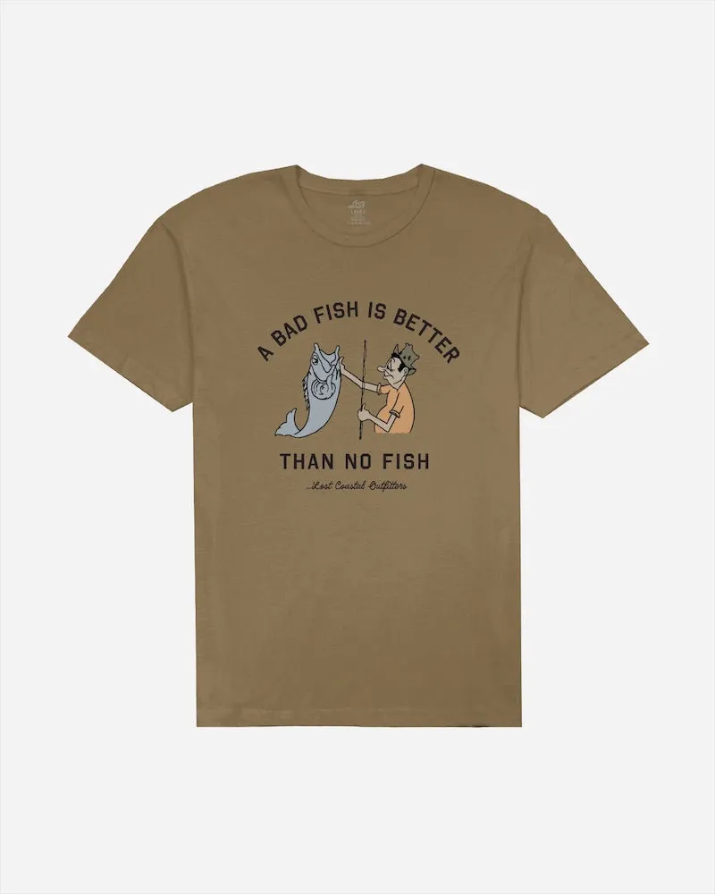 Lost Mens Shirt Gone Fishin Vintage Dye