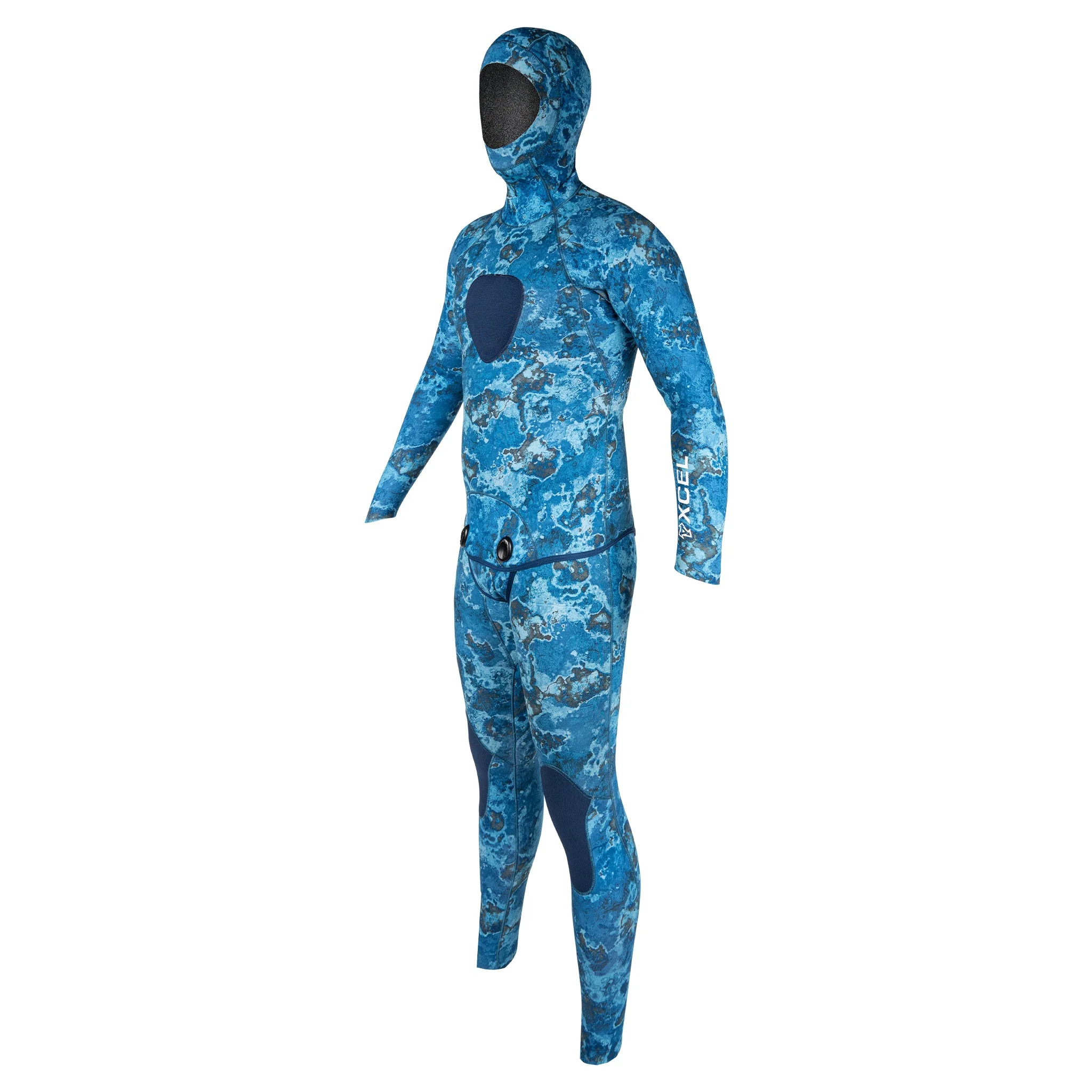 Xcel Men's Free Diver 2-Piece Set Hooded Full Wetsuit 3mm DS - Image 2