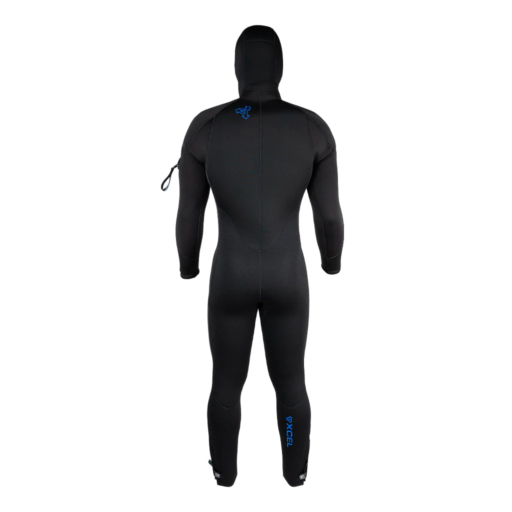 Xcel Men's Hydroflex Hooded Dive Fullsuit 8/7/6/5mm DS - Image 3