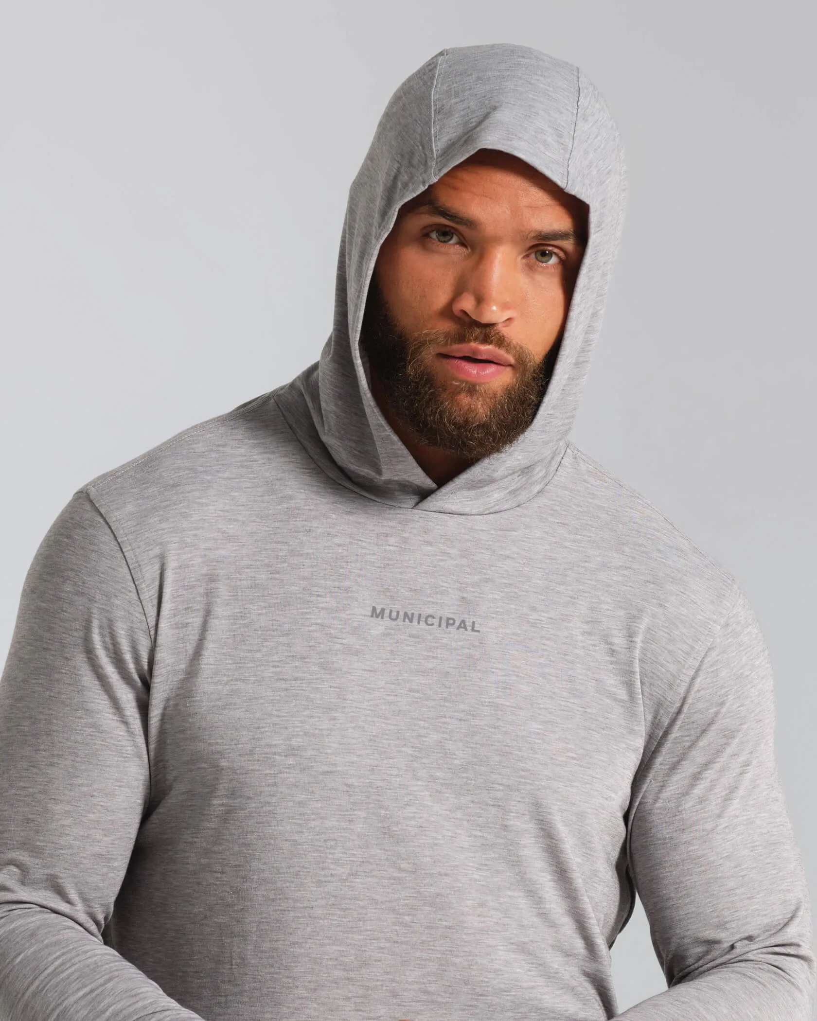Municipal Mens Shirt Sport Utility LS Hooded - Image 2