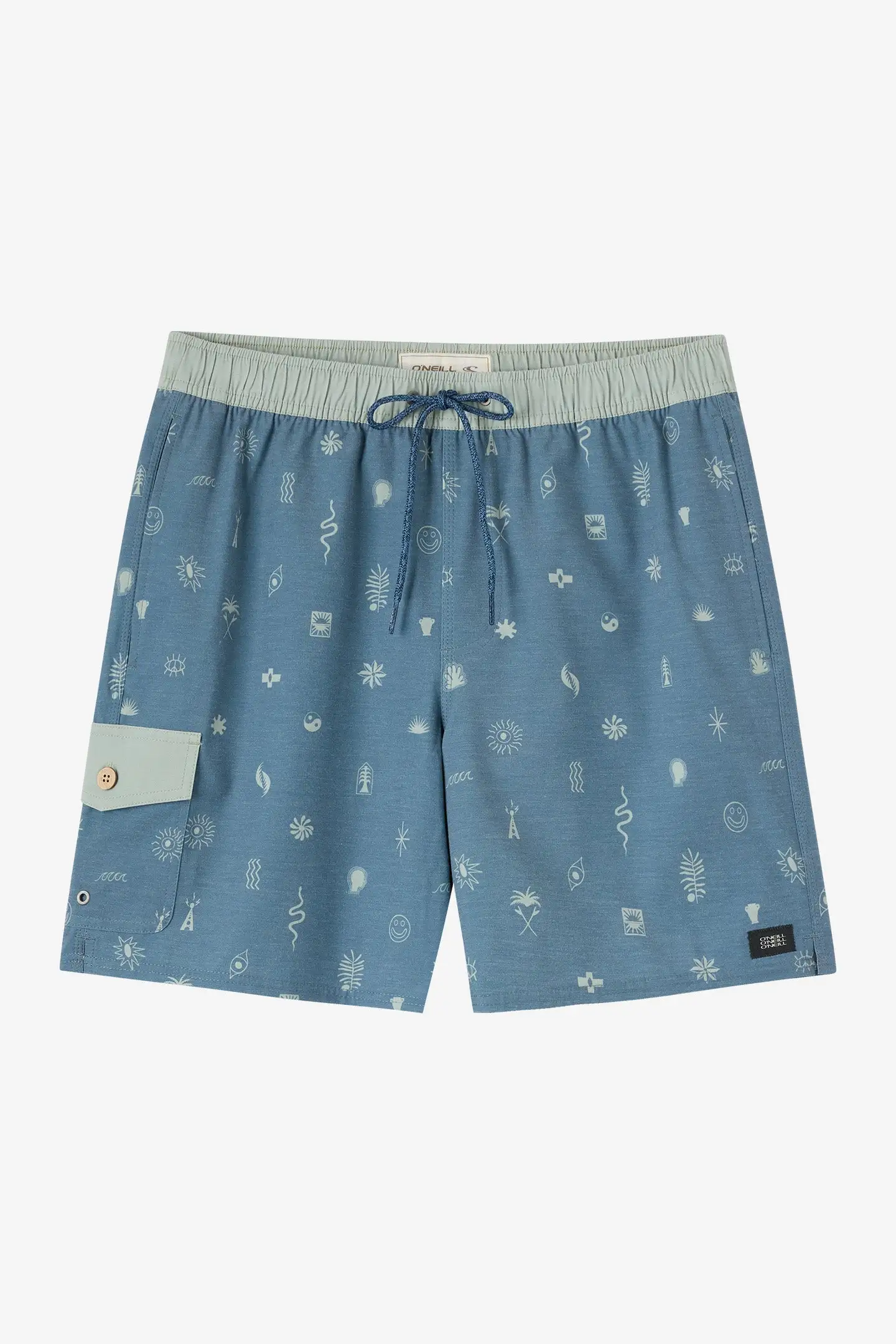 Oneill Mens Boardshorts Hermosa Retro Elastic Waist 17" - Image 7
