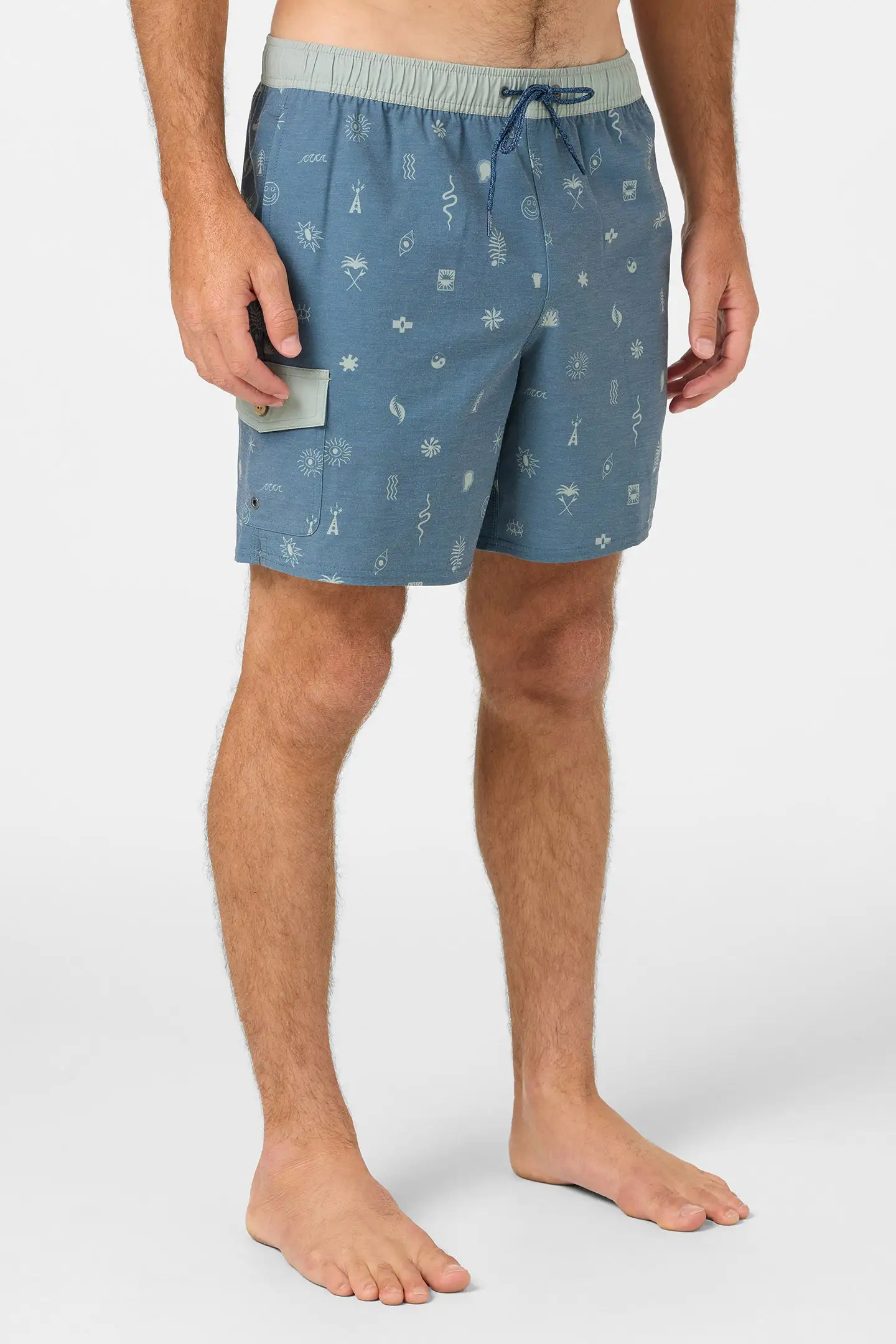 Oneill Mens Boardshorts Hermosa Retro Elastic Waist 17" - Image 9