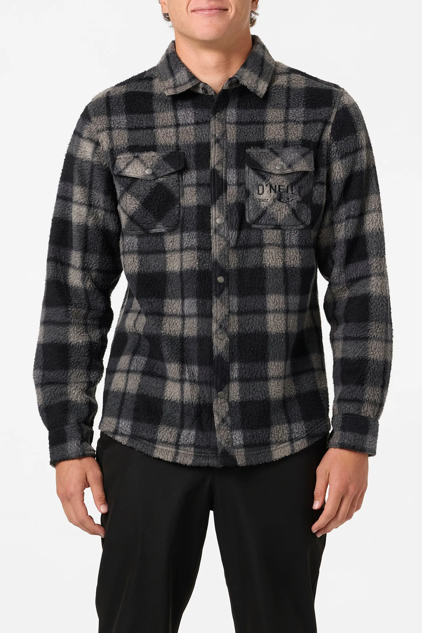 Oneill Mens Shirt Glacier High Pile Superfleece Standard Fit Overshirt - Image 4