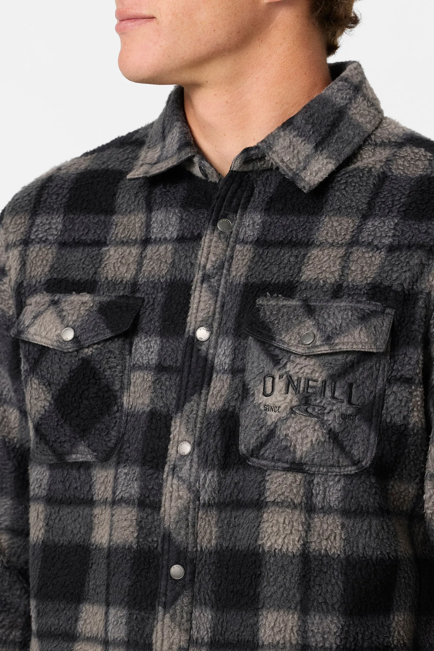 Oneill Mens Shirt Glacier High Pile Superfleece Standard Fit Overshirt - Image 6