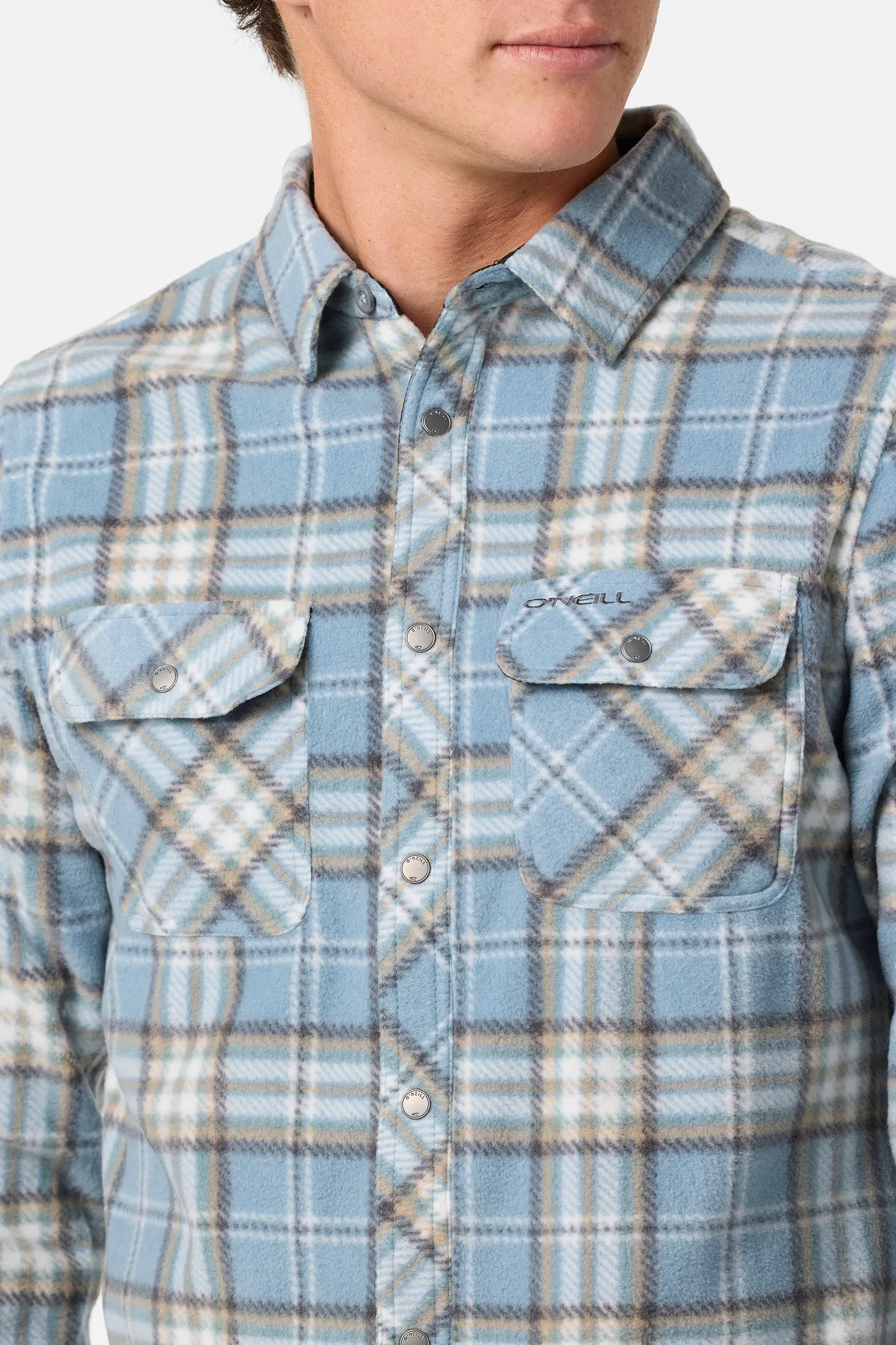 Oneill Mens Shirt Glacier Plaid Superfleece - Image 13