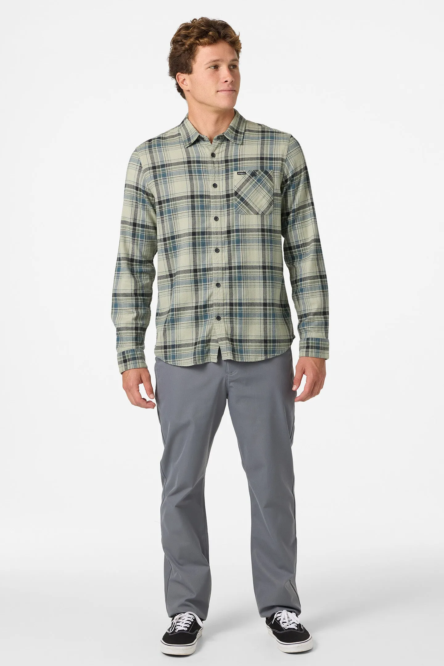 Oneill Mens Shirt Redmond Plaid Flannel - Image 14