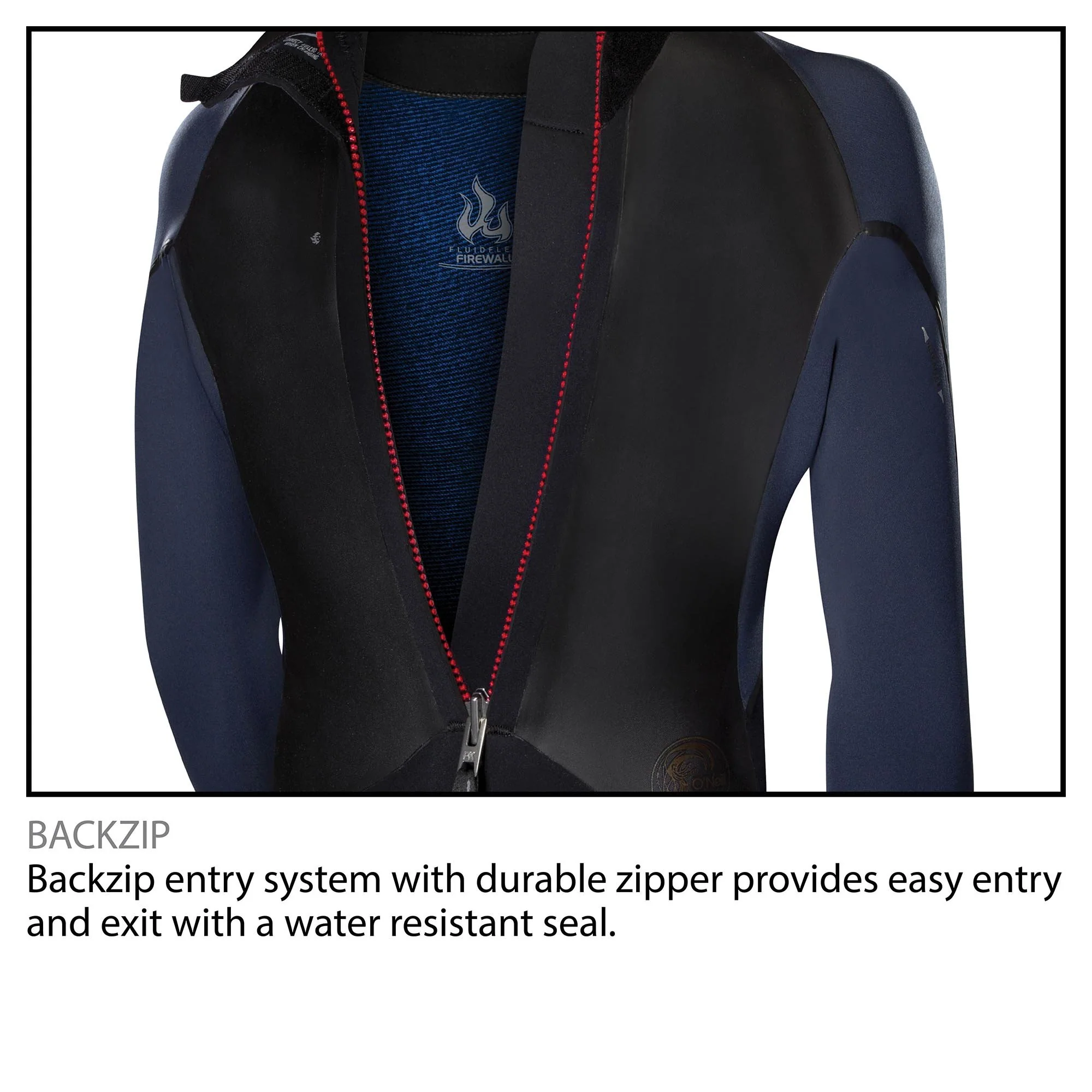 Oneill Mens Wetsuit Epic Back Zip 3/2mm Fullsuit - Image 3