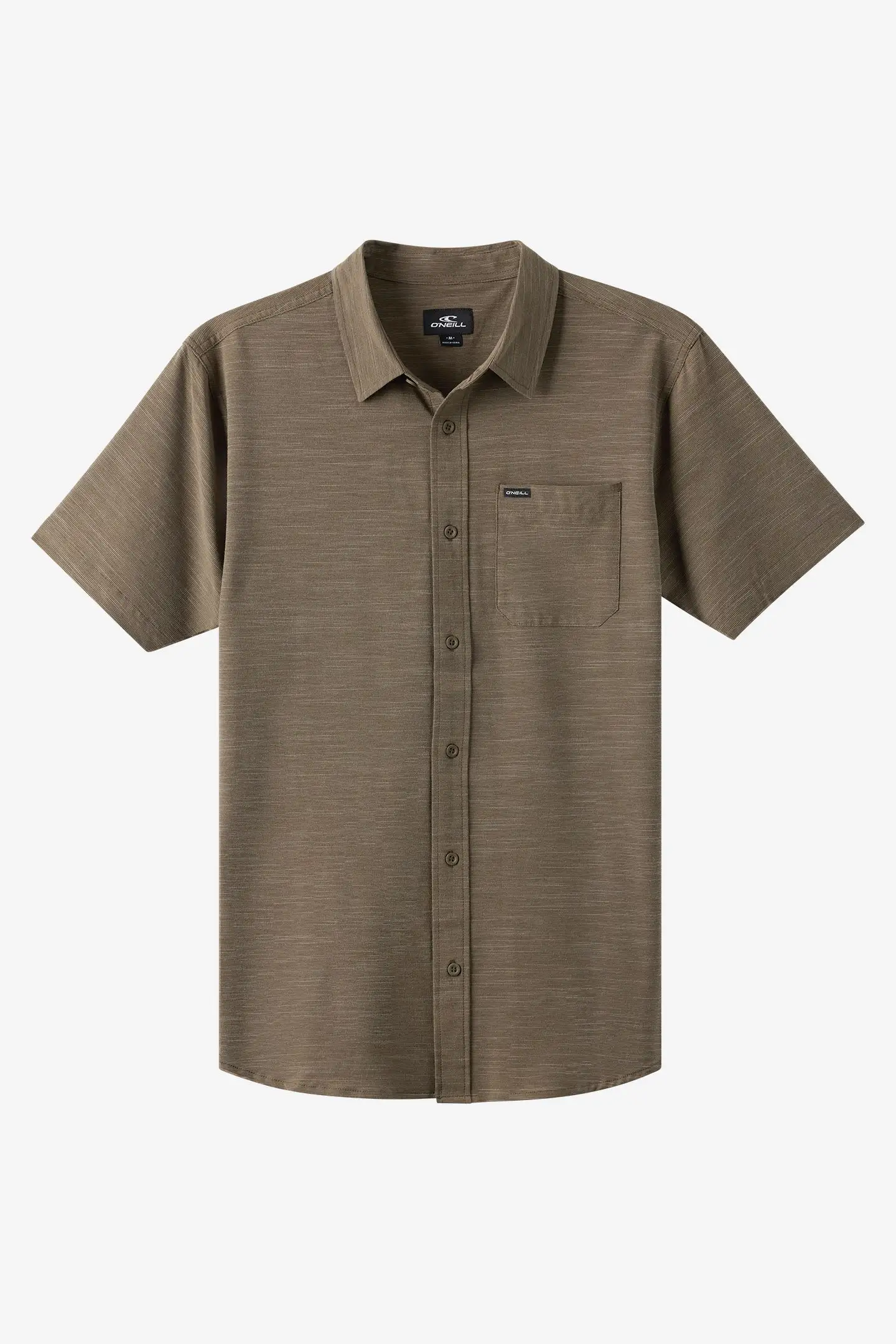 Oneill Mens Woven UPF Slub Solid Standard Fit