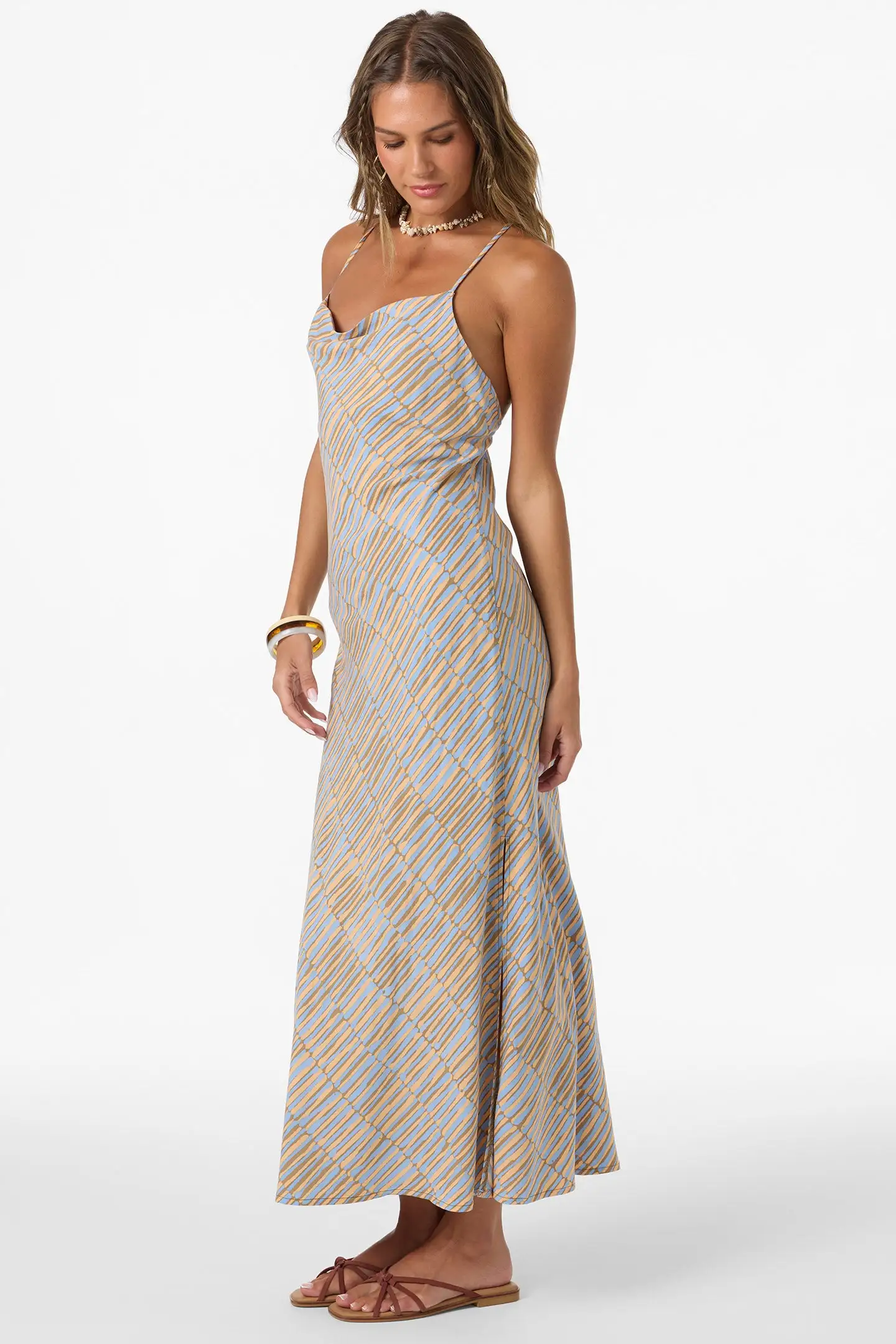 Oneill Womens Dress Holly Stripe Midi - Image 4
