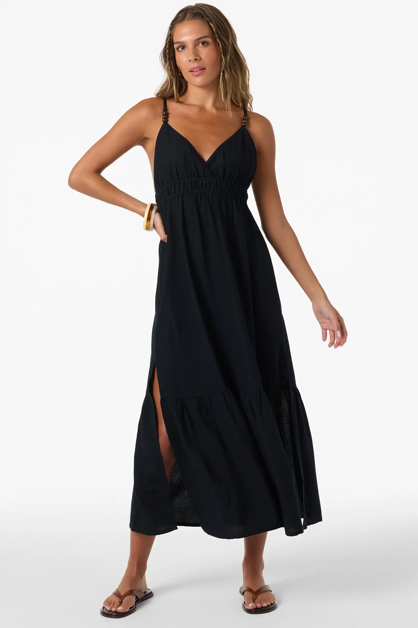 Oneill Womens Dress Julez Solid Midi