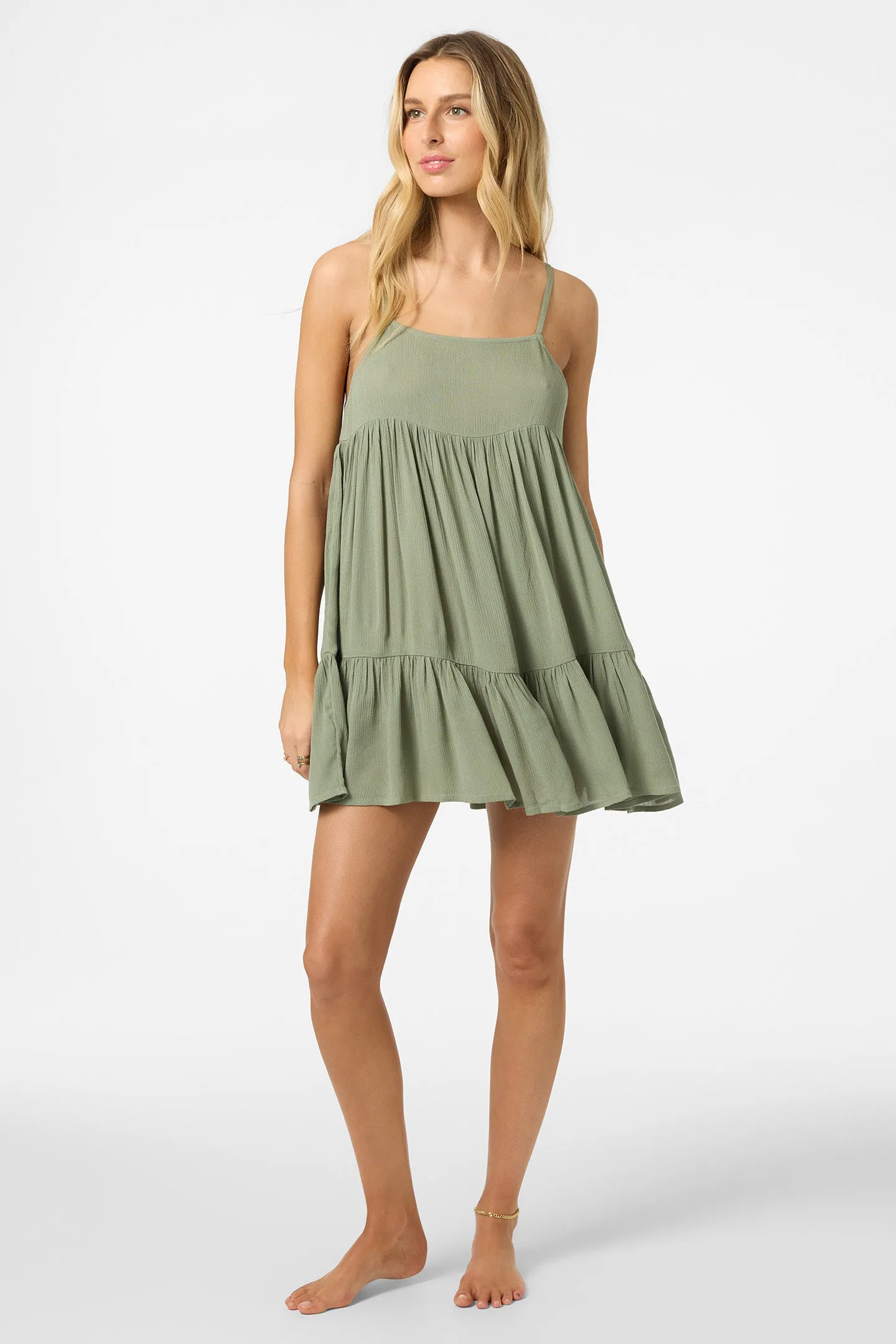Oneill Womens Dress Saltwater Solids Rilee Mini Cover-Up - Image 3