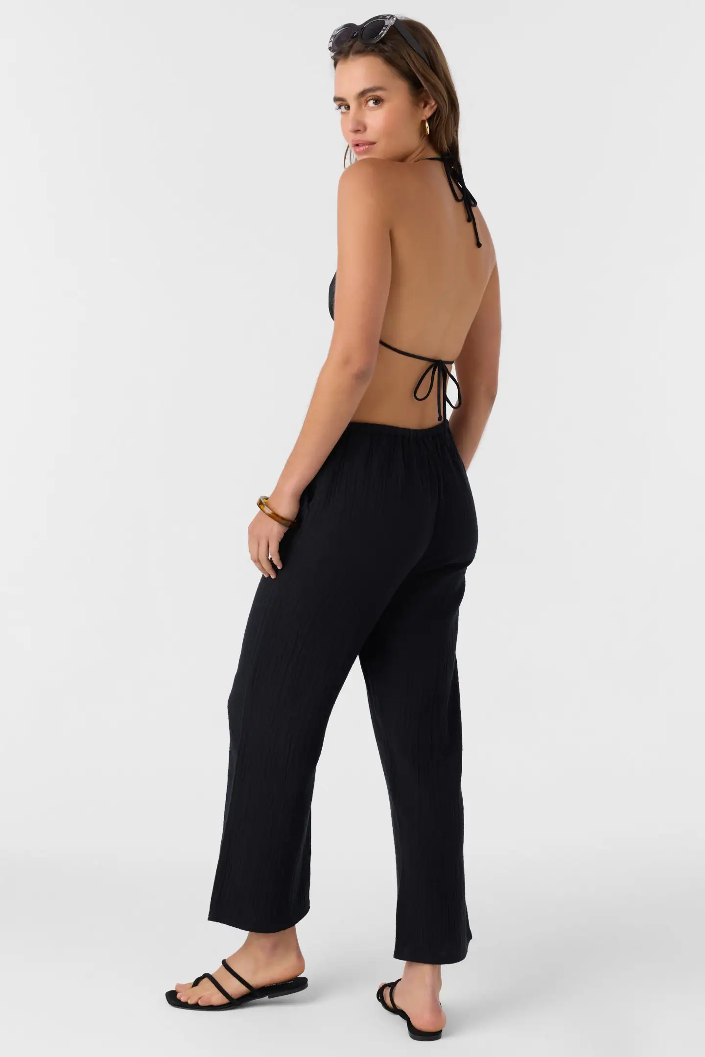 Oneill Womens Pants Brenda Crinkle Double Gauze Beach Pants - Image 2