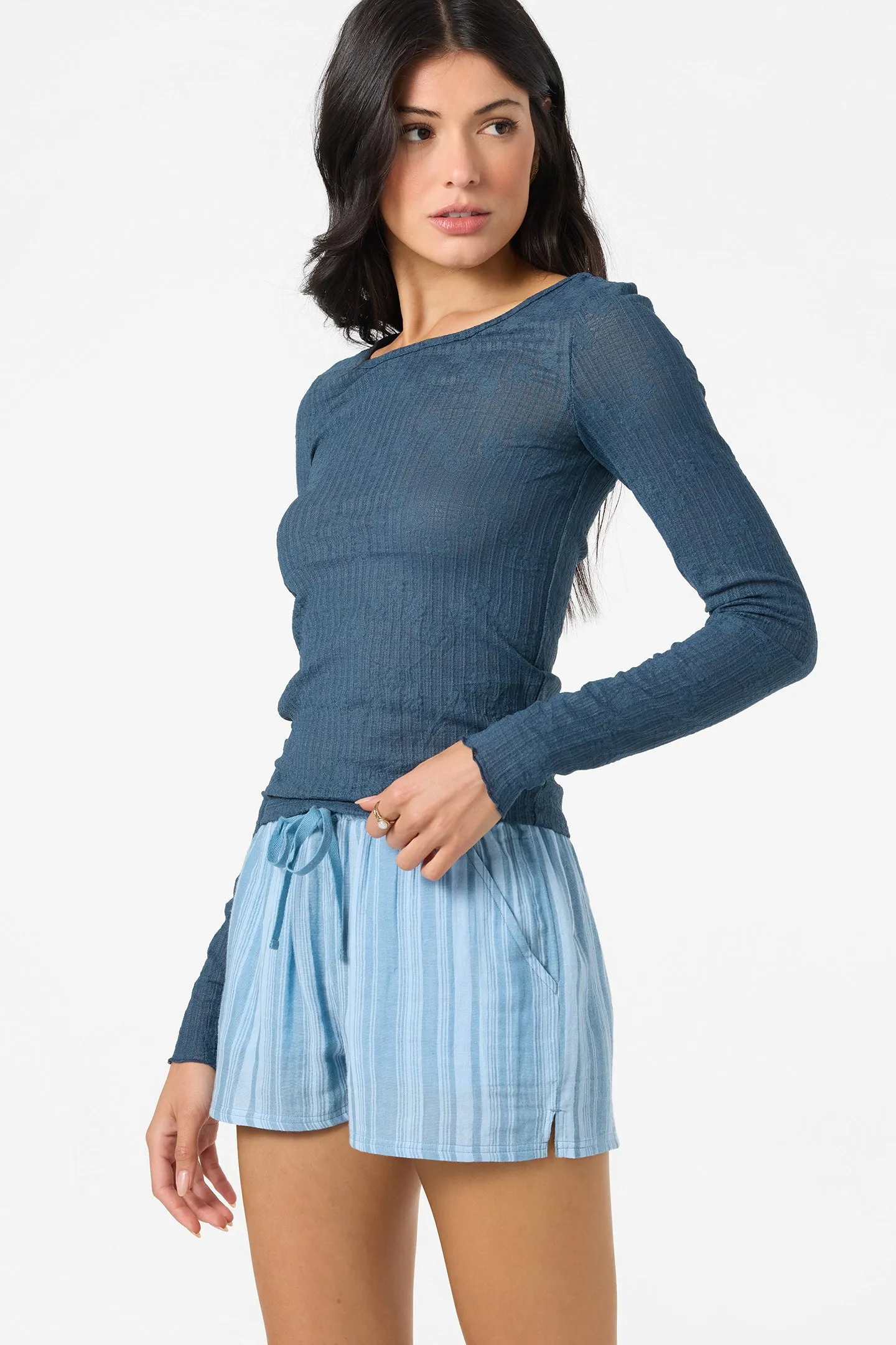 Oneill Womens Shirt Marliz Lace Long Sleeve Top - Image 3