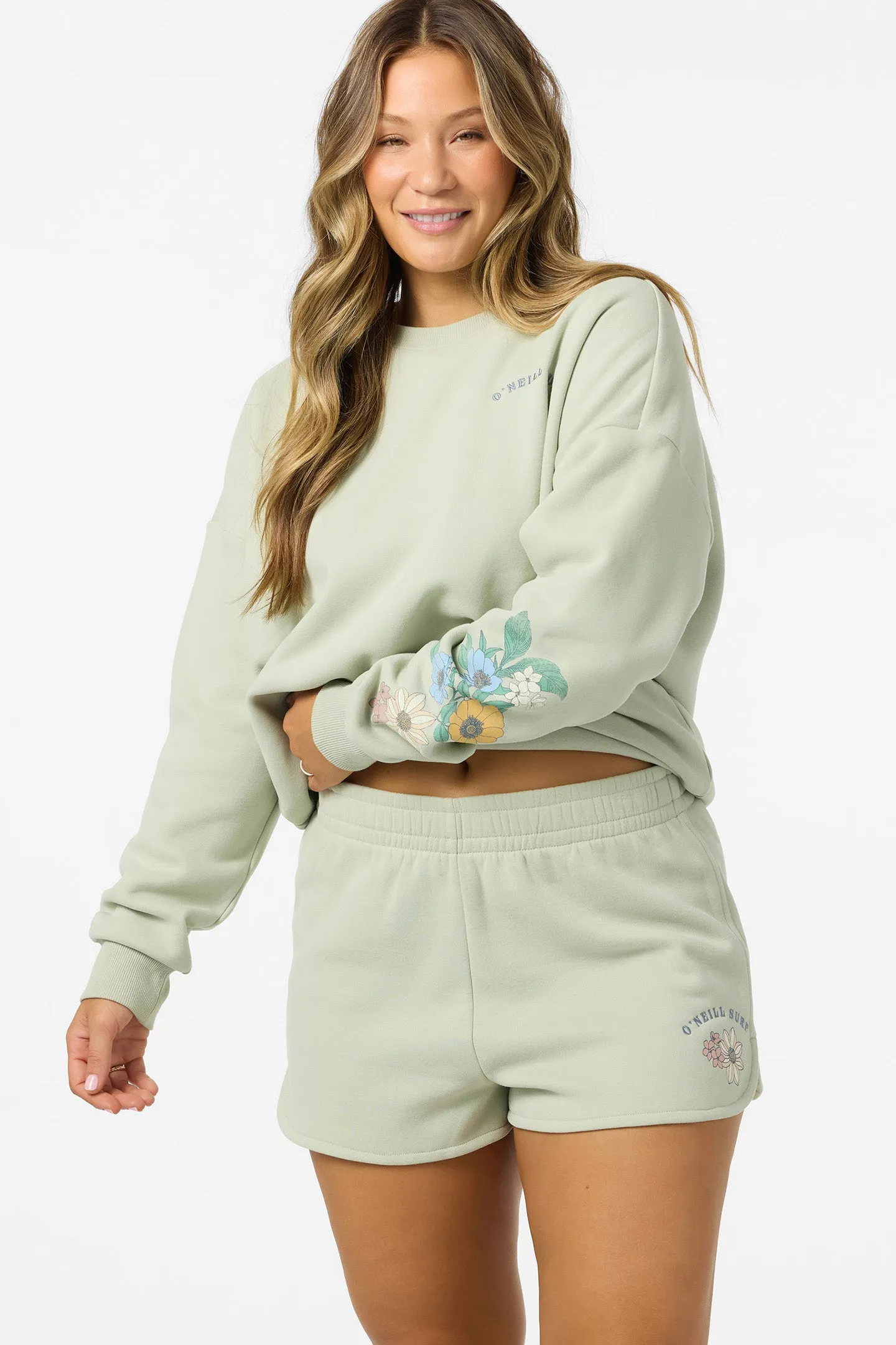 Oneill Womens Shorts Petal Scallop Fleece Lounge - Image 7