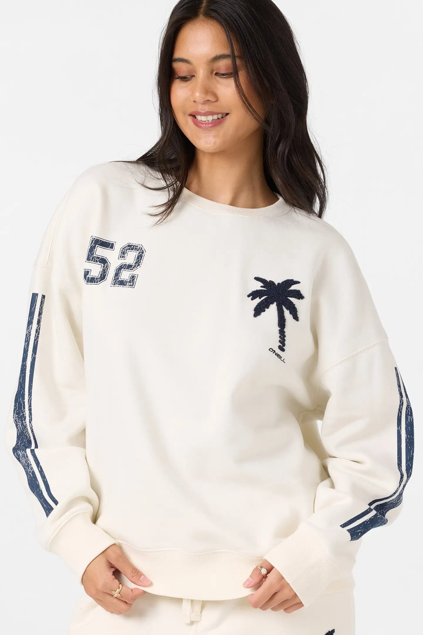 Oneill Womens Sweatshirt Team Oversized Crew Neck Fleece - Image 5