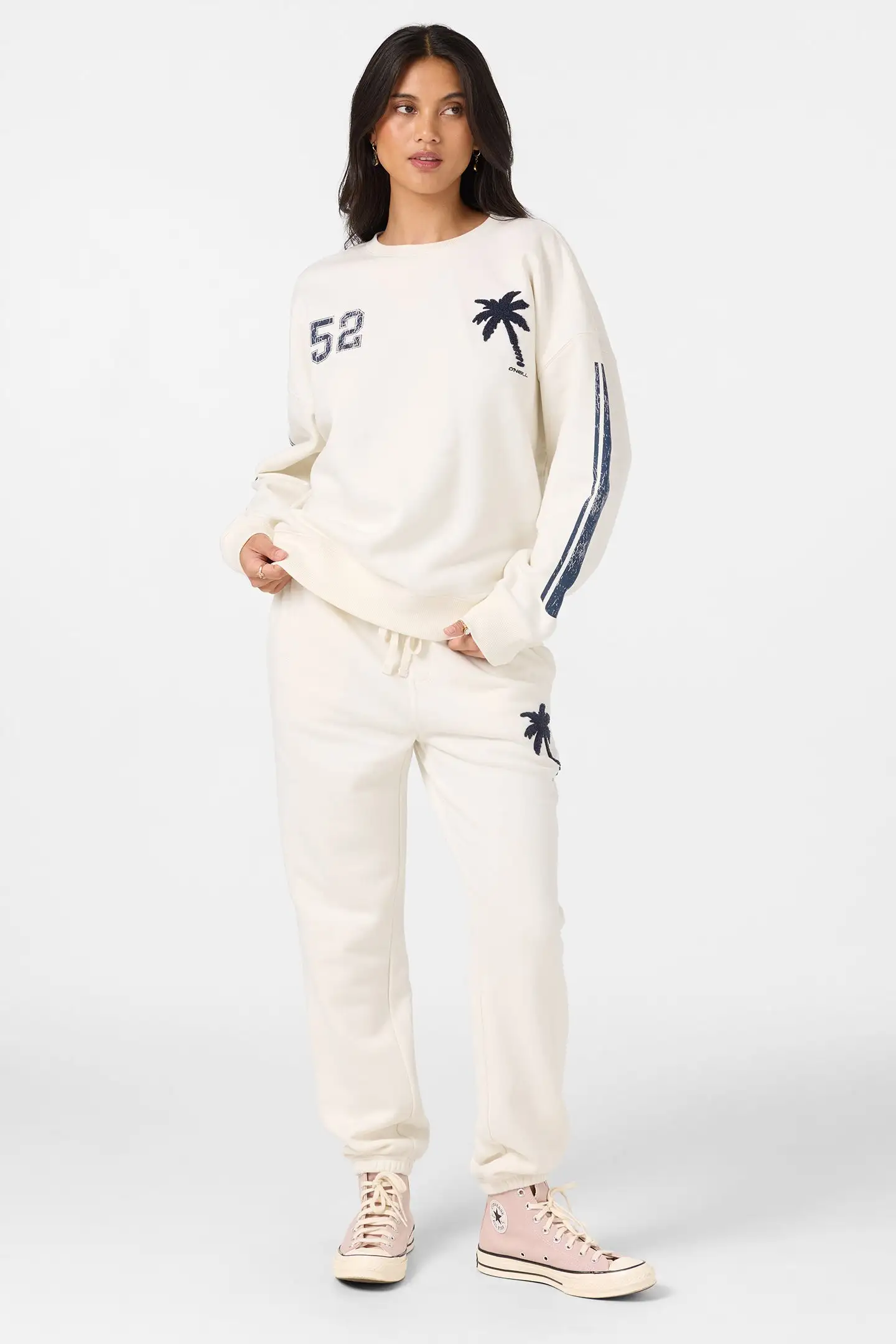 Oneill Womens Sweatshirt Team Oversized Crew Neck Fleece - Image 6
