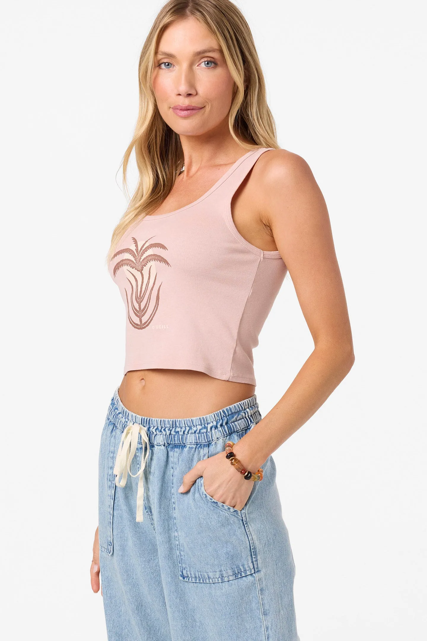 Oneill Womens Tank Top Palm Sun Scoop Neck - Image 3