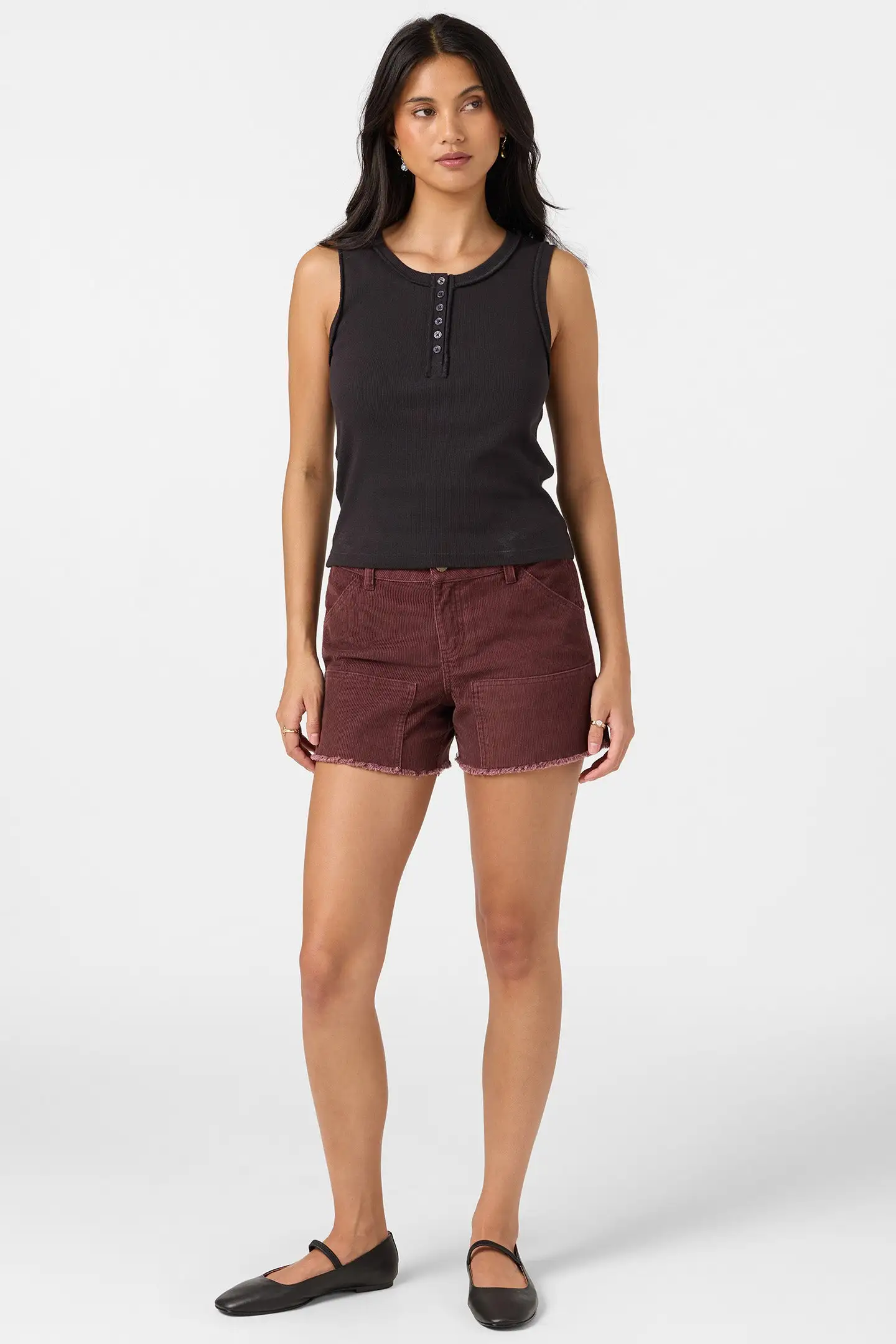 Oneill Womens Tank Top Tie Rib Top - Image 5
