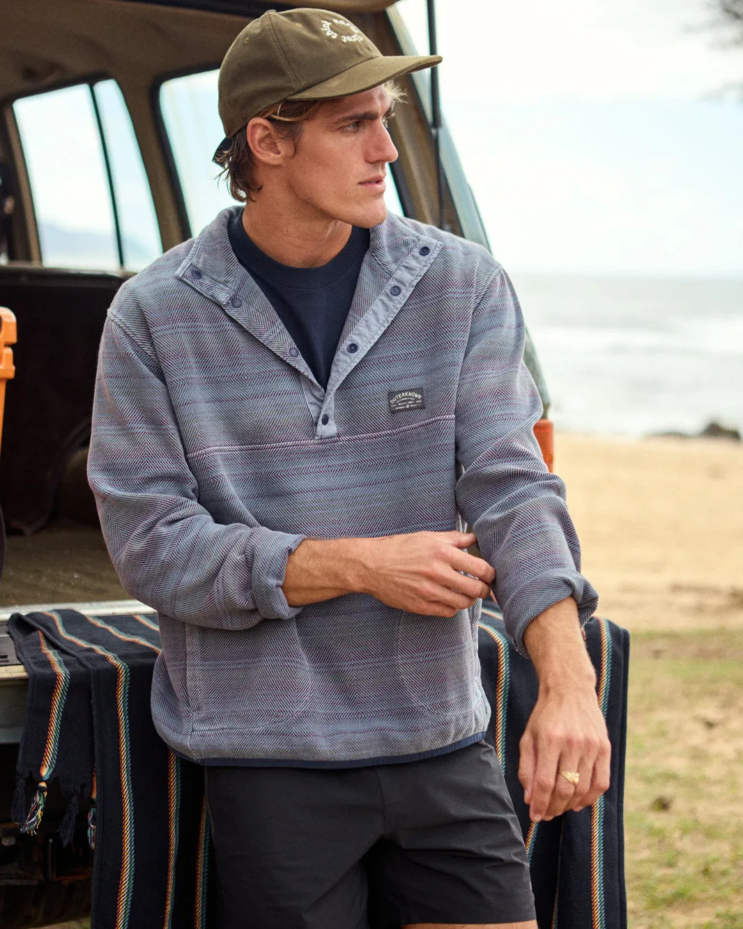 Outerknown Mens Jacket Blanket Snap Popover - Image 18