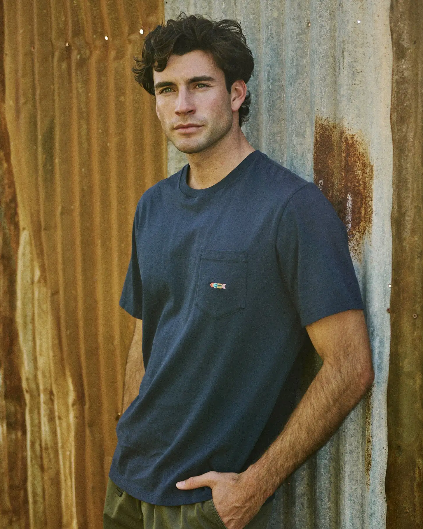 Outerknown Mens Shirt Journey Fish Pocket Tee - Image 8