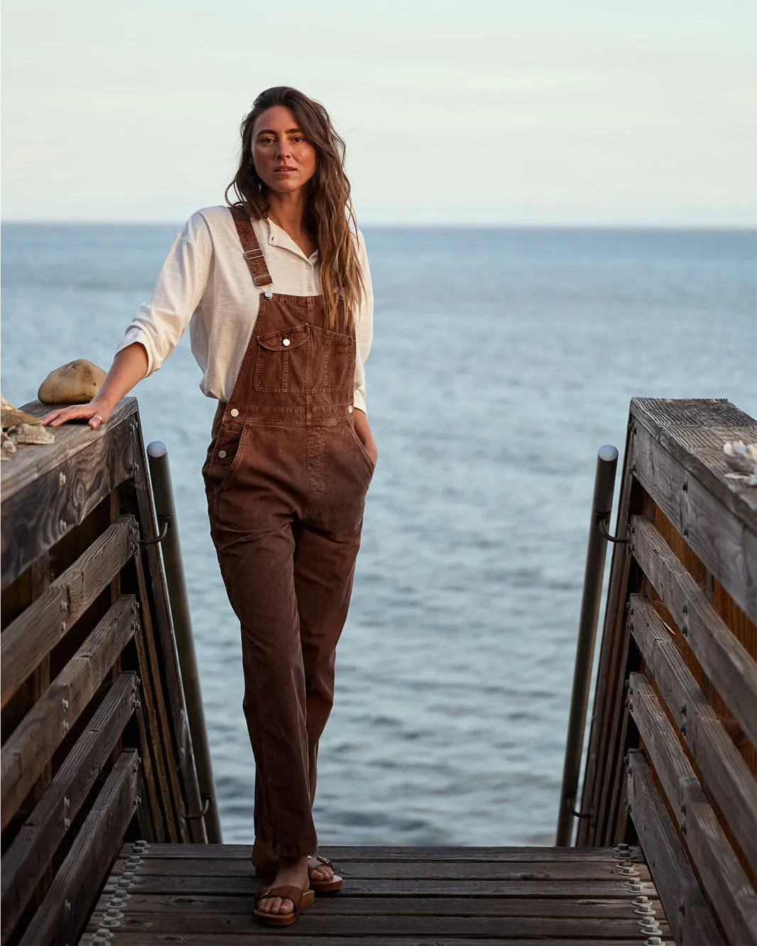 Outerknown Womens Pants Voyage Cord Overalls - Image 10