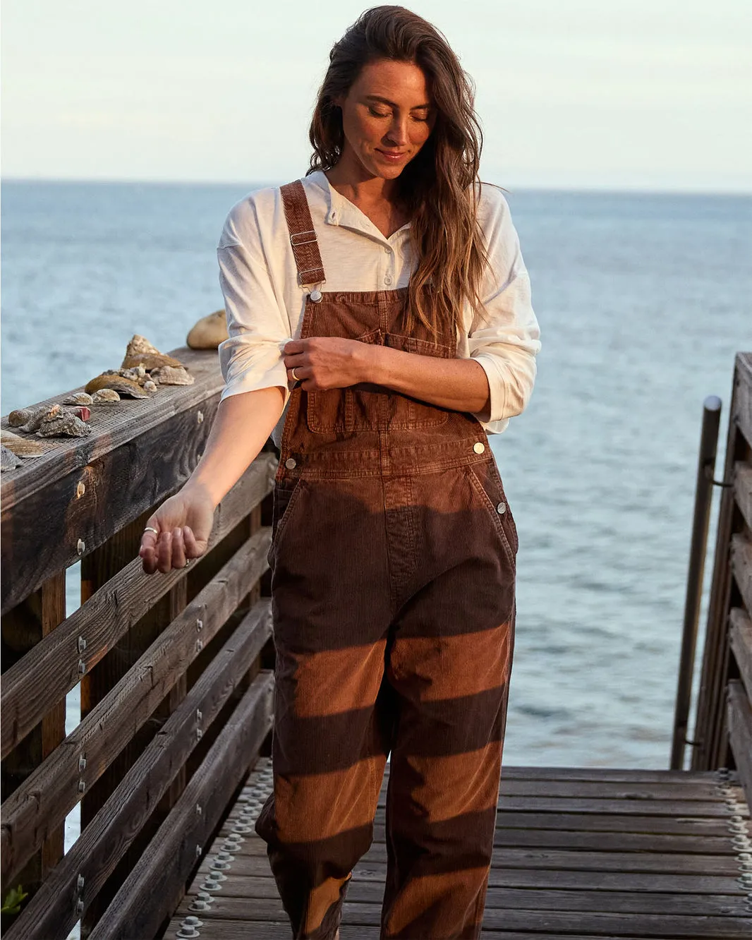Outerknown Womens Pants Voyage Cord Overalls - Image 9