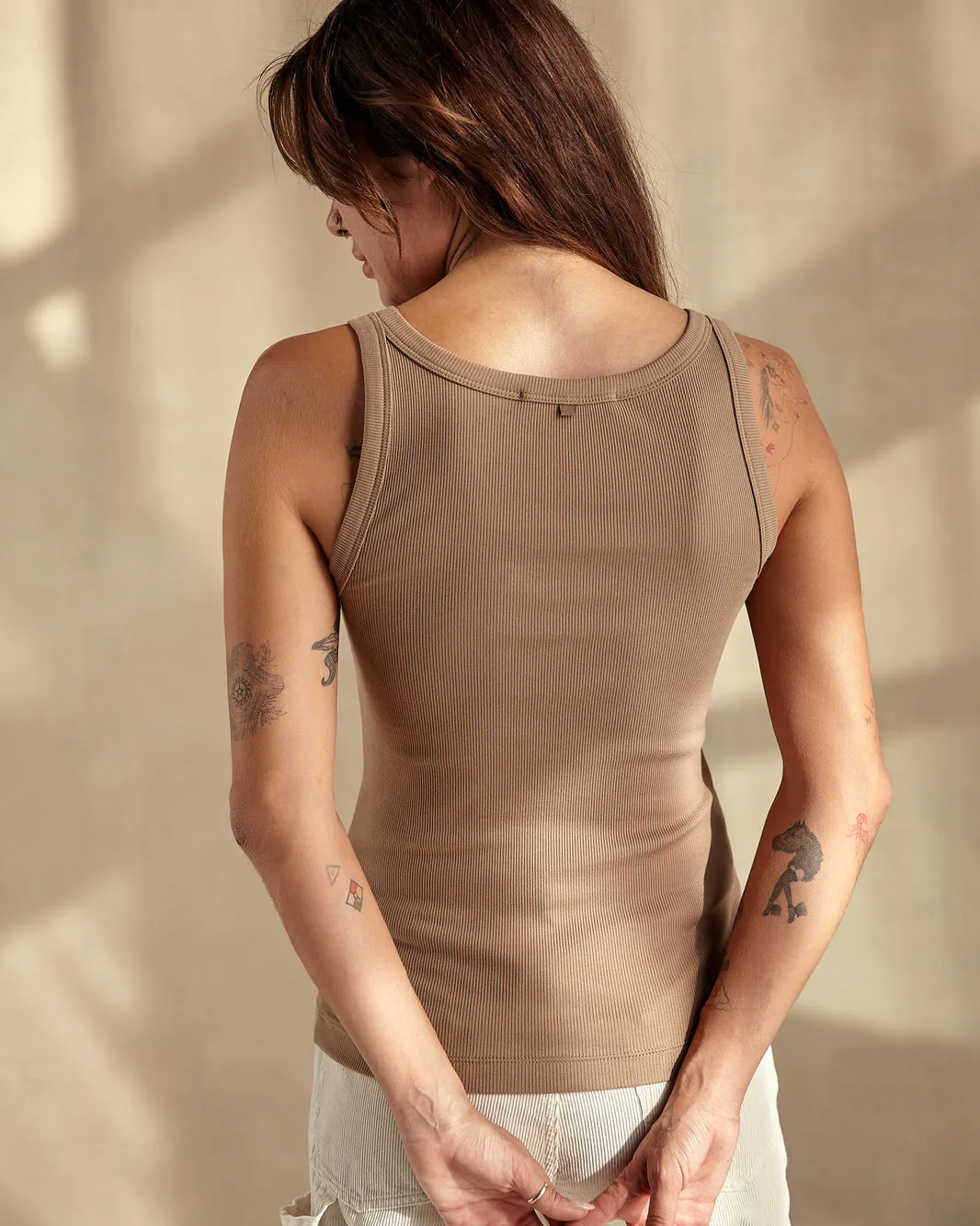 Outerknown Womens Tank Top Sojourn Ribbed - Image 3